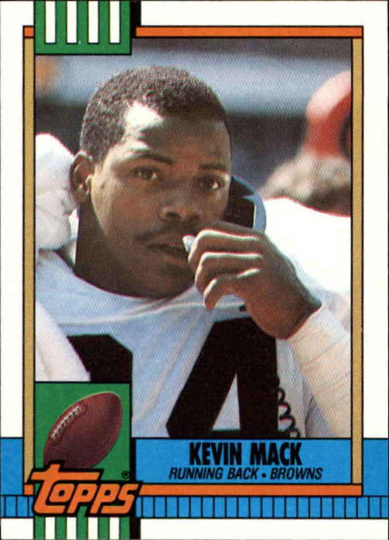 1990 Topps Football #165 Kevin Mack Cleveland Browns Image 1