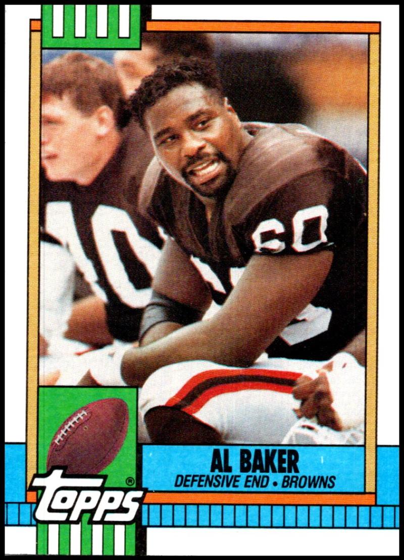 1990 Topps Football #170 Al Baker Cleveland Browns Image 1