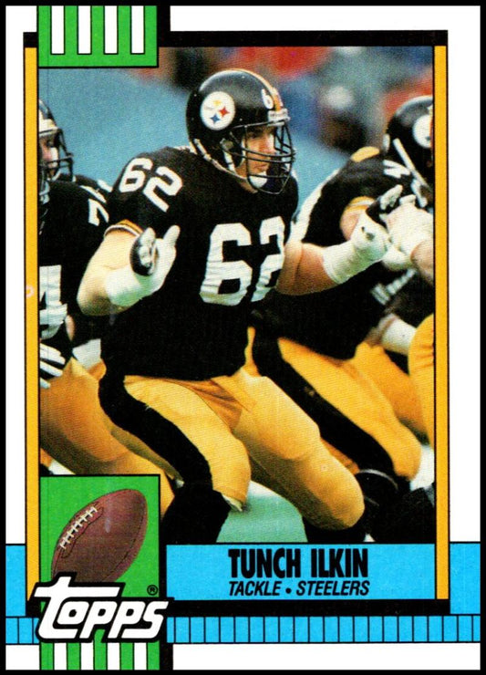 1990 Topps Football #180 Tunch Ilkin  Pittsburgh Steelers  Image 1