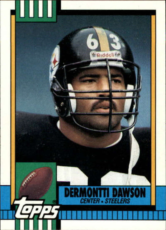 1990 Topps Football #181 Dermontti Dawson  Pittsburgh Steelers  Image 1