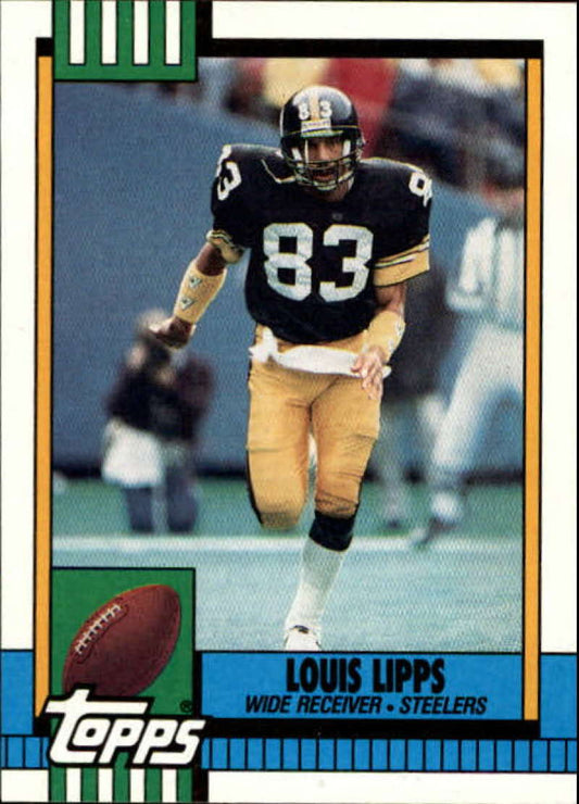 1990 Topps Football #184 Louis Lipps  Pittsburgh Steelers  Image 1