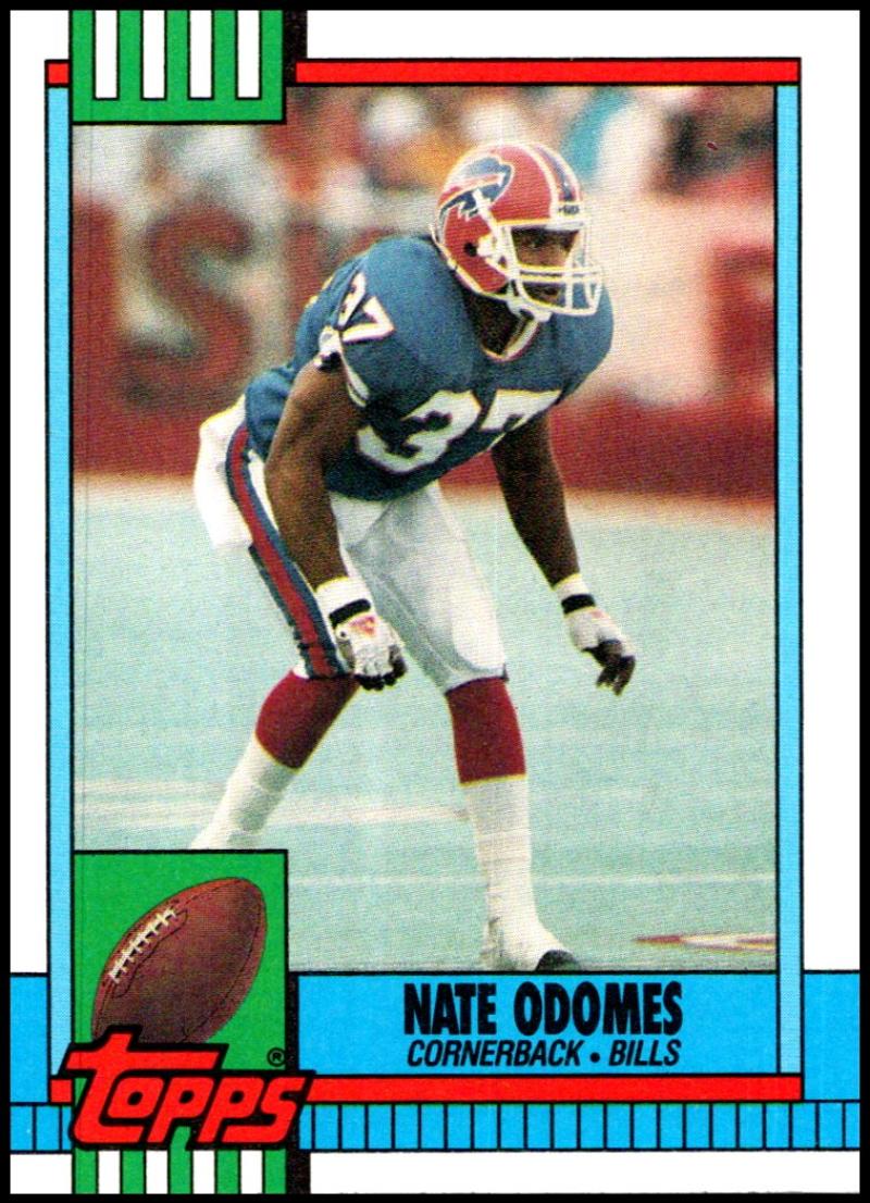 1990 Topps Football #198 Nate Odomes  RC Rookie Buffalo Bills  Image 1