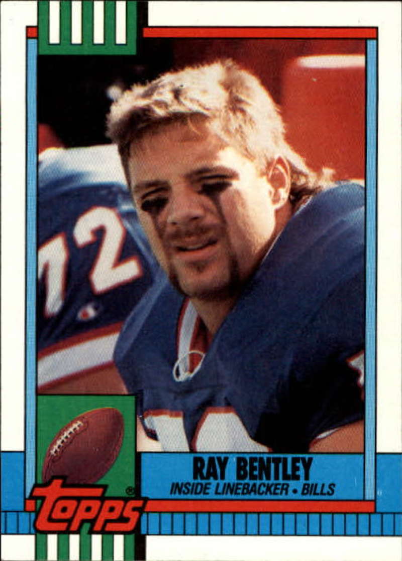 1990 Topps Football #201 Ray Bentley Buffalo Bills Image 1