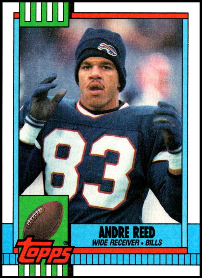 1990 Topps Football #204 Andre Reed Buffalo Bills Image 1