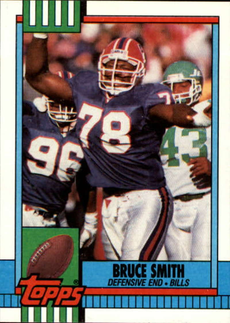 1990 Topps Football #205 Bruce Smith Buffalo Bills Image 1