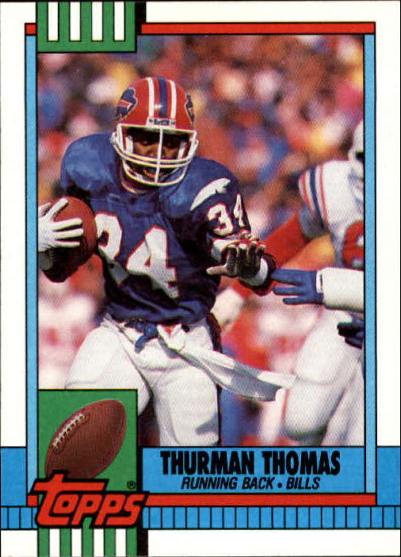1990 Topps Football #206 Thurman Thomas Buffalo Bills Image 1