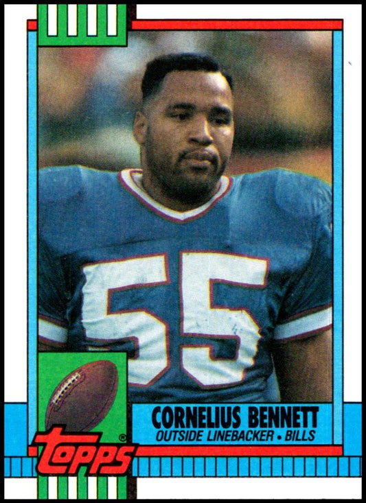 1990 Topps Football #208 Cornelius Bennett  Buffalo Bills  Image 1