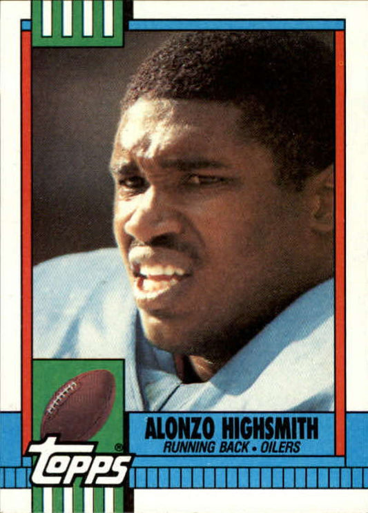 1990 Topps Football #220 Alonzo Highsmith  Houston Oilers  Image 1