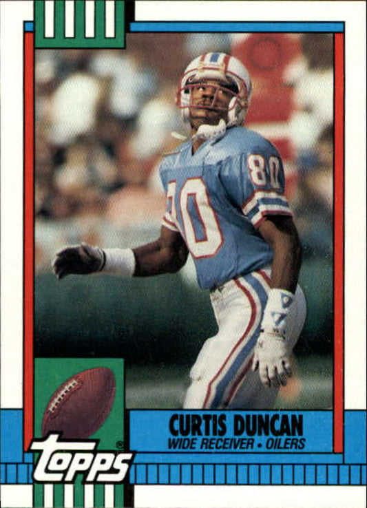 1990 Topps Football #226 Curtis Duncan  Houston Oilers  Image 1