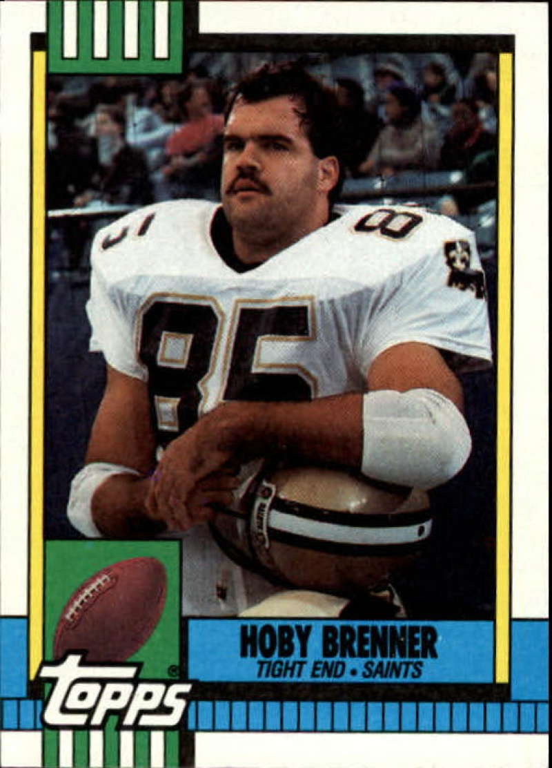1990 Topps Football #234 Hoby Brenner New Orleans Saints Image 1