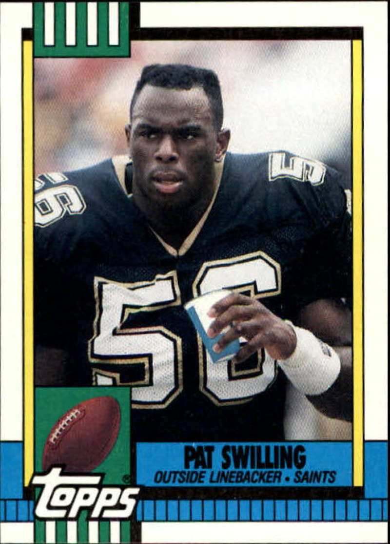 1990 Topps Football #235 Pat Swilling New Orleans Saints Image 1