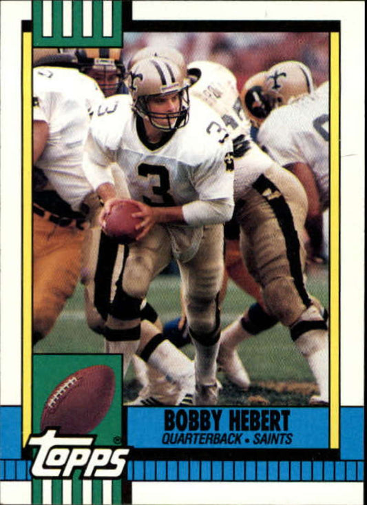1990 Topps Football #237 Bobby Hebert  New Orleans Saints  Image 1