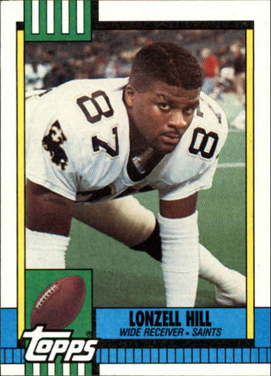 1990 Topps Football #240 Lonzell Hill  New Orleans Saints  Image 1