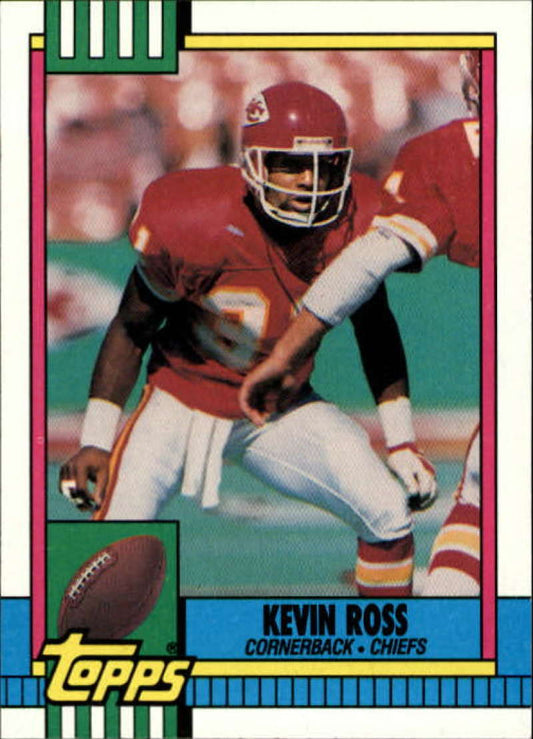 1990 Topps Football #256 Kevin Ross  Kansas City Chiefs  Image 1