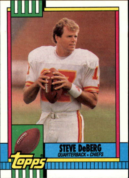 1990 Topps Football #257 Steve DeBerg  Kansas City Chiefs  Image 1