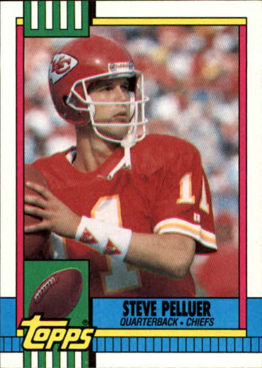 1990 Topps Football #264 Steve Pelluer  Kansas City Chiefs  Image 1