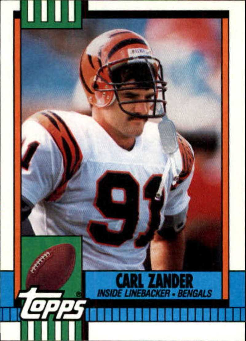 1990 Topps Football #271 Carl Zander Cincinnati Bengals Image 1