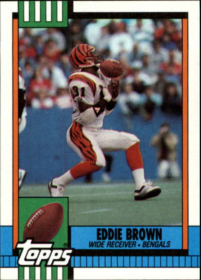 1990 Topps Football #272 Eddie Brown Cincinnati Bengals Image 1
