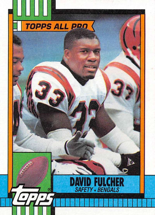 1990 Topps Football #273 David Fulcher AP  Cincinnati Bengals  Image 1