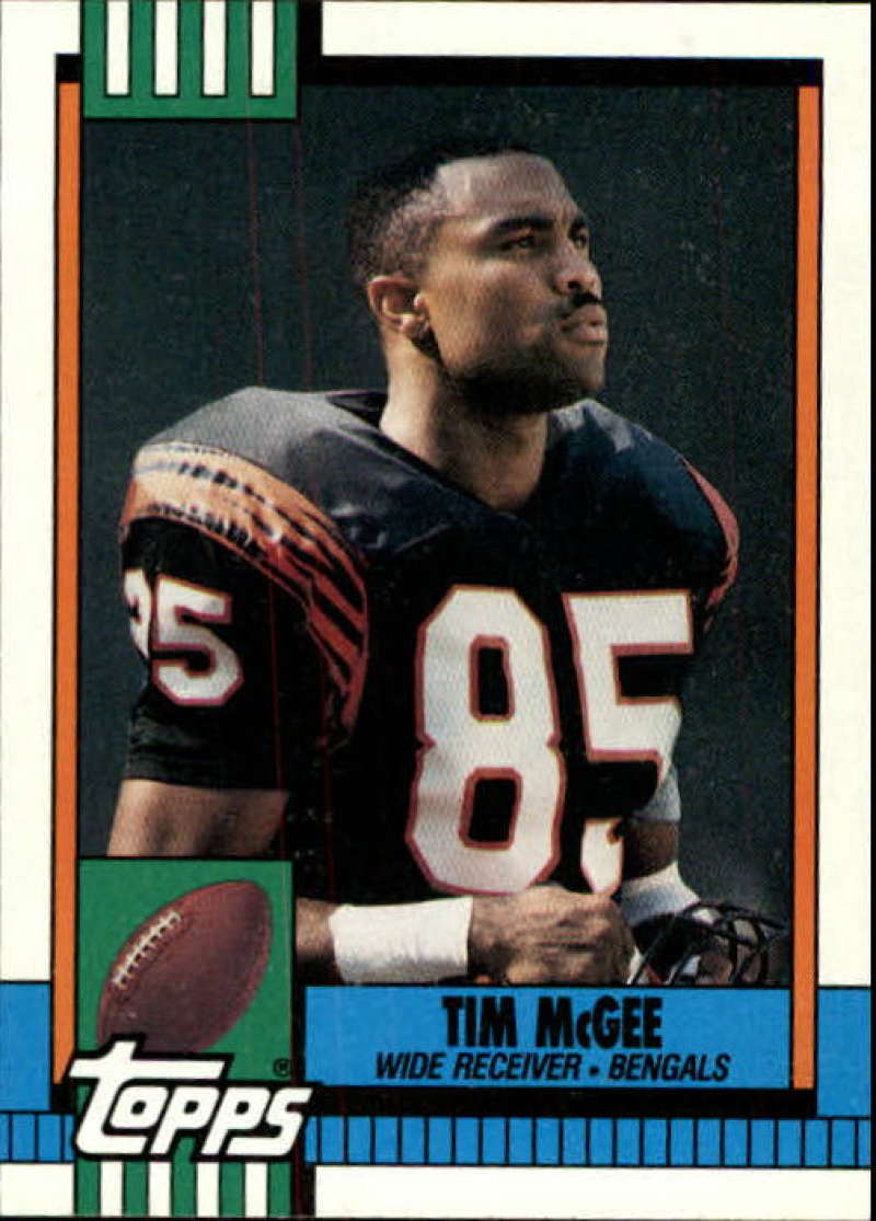 1990 Topps Football #274 Tim McGee Cincinnati Bengals Image 1