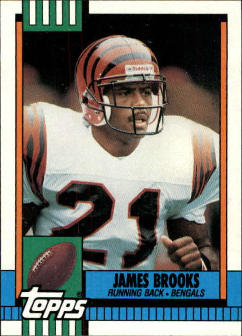 1990 Topps Football #275 James Brooks Cincinnati Bengals Image 1