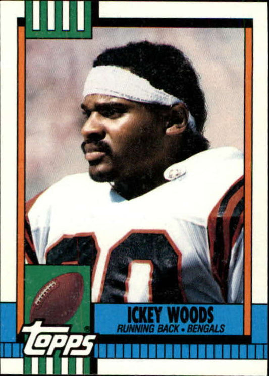 1990 Topps Football #277 Ickey Woods  Cincinnati Bengals  Image 1