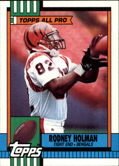 1990 Topps Football #279 Rodney Holman AP  Cincinnati Bengals  Image 1