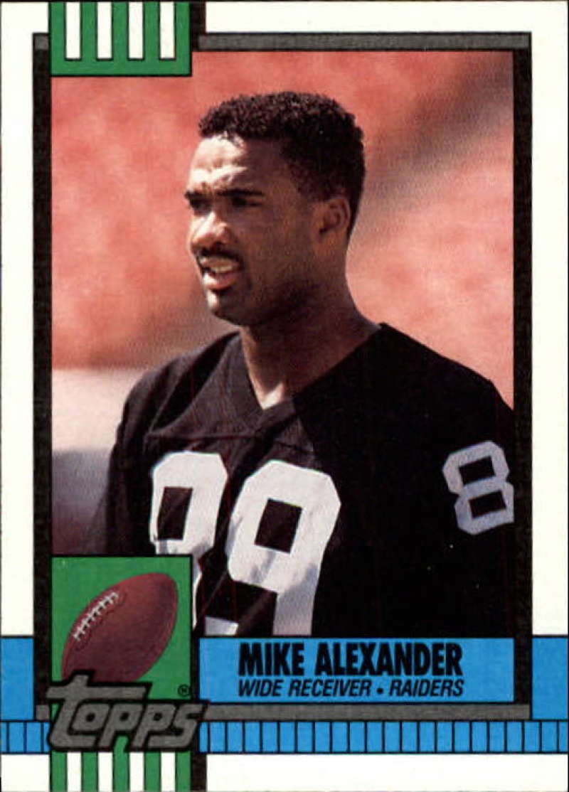 1990 Topps Football #280 Mike Alexander Los Angeles Raiders Image 1