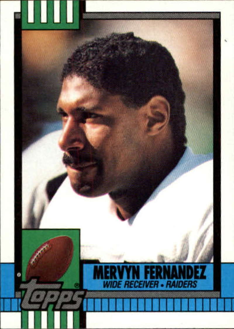 1990 Topps Football #281 Mervyn Fernandez Los Angeles Raiders Image 1