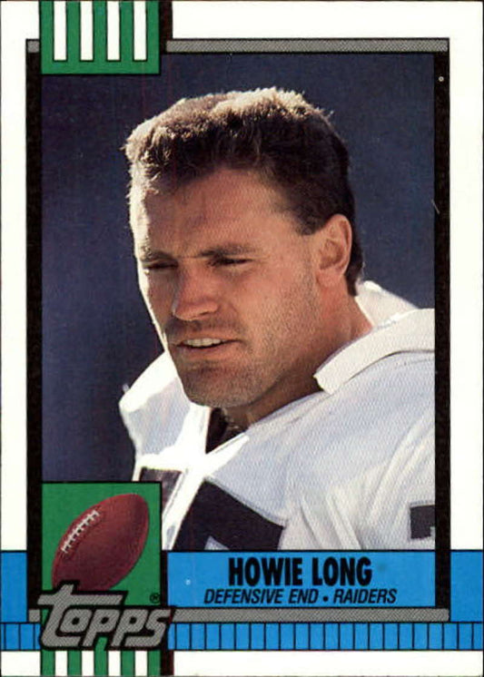 1990 Topps Football #284 Howie Long  Los Angeles Raiders  Image 1
