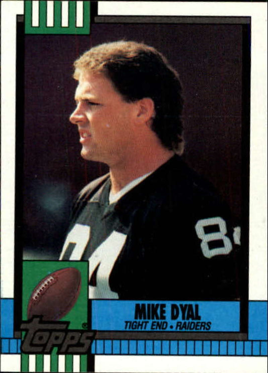 1990 Topps Football #286 Mike Dyal  RC Rookie Los Angeles Raiders  Image 1
