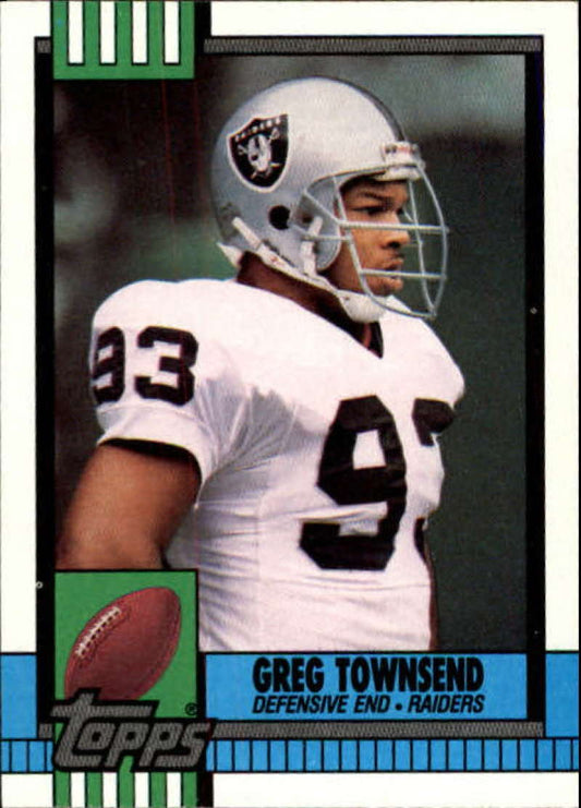 1990 Topps Football #290 Greg Townsend  Los Angeles Raiders  Image 1