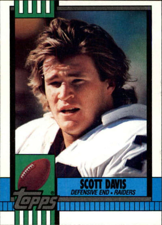 1990 Topps Football #292 Scott Davis  Los Angeles Raiders  Image 1