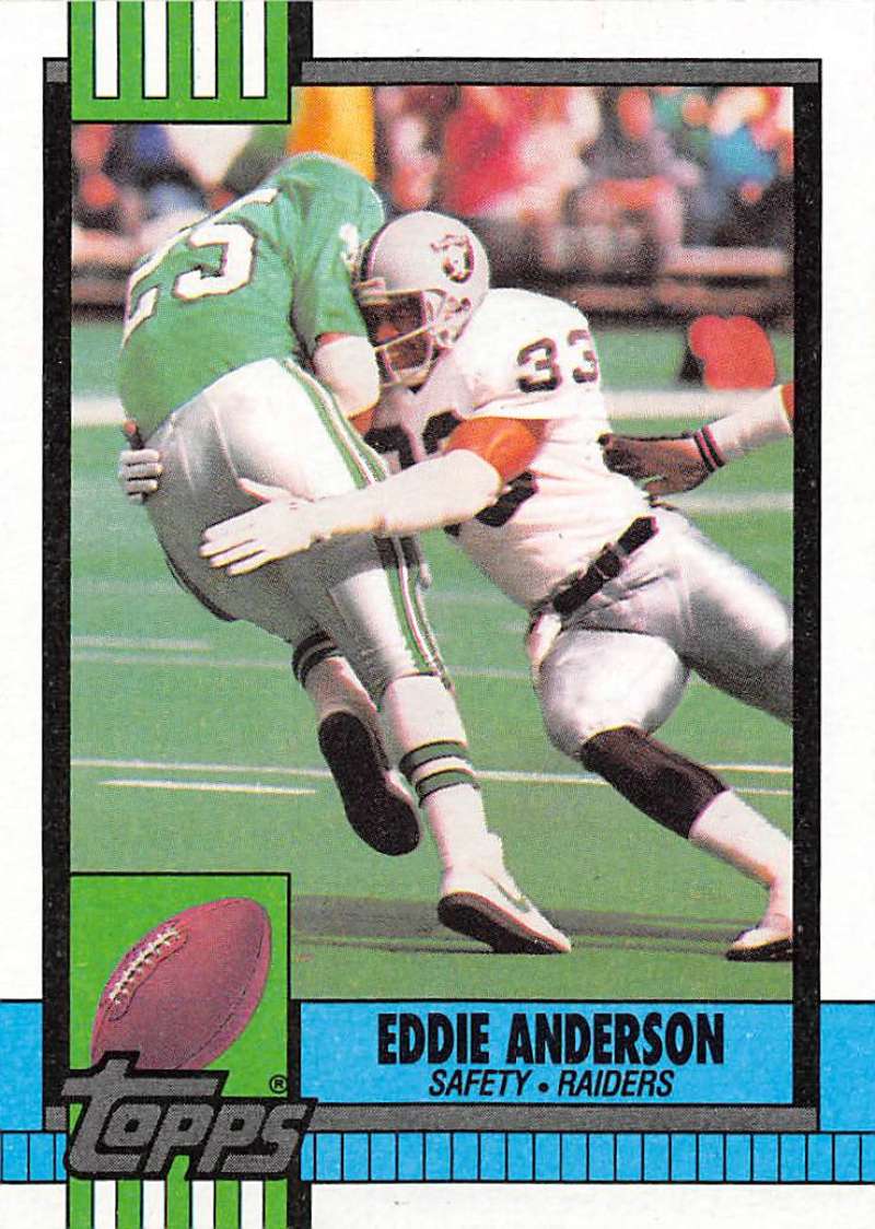 1990 Topps Football #293 Eddie Anderson RC Rookie Los Angeles Raiders Image 1