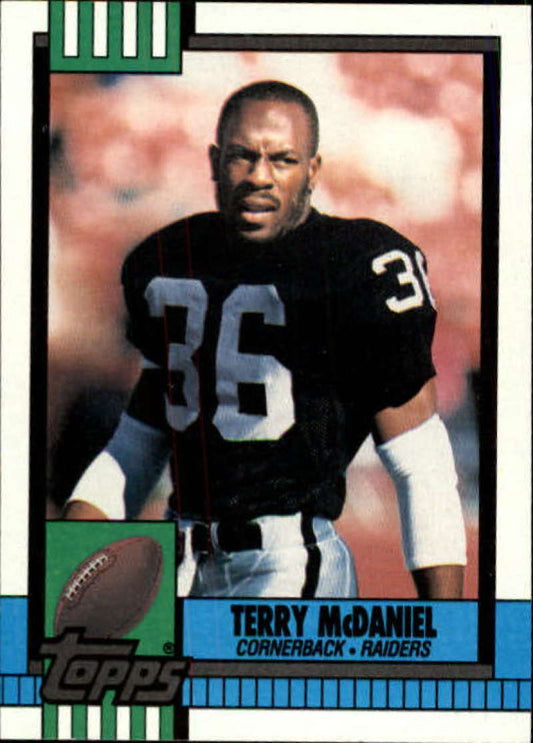 1990 Topps Football #294 Terry McDaniel  Los Angeles Raiders  Image 1