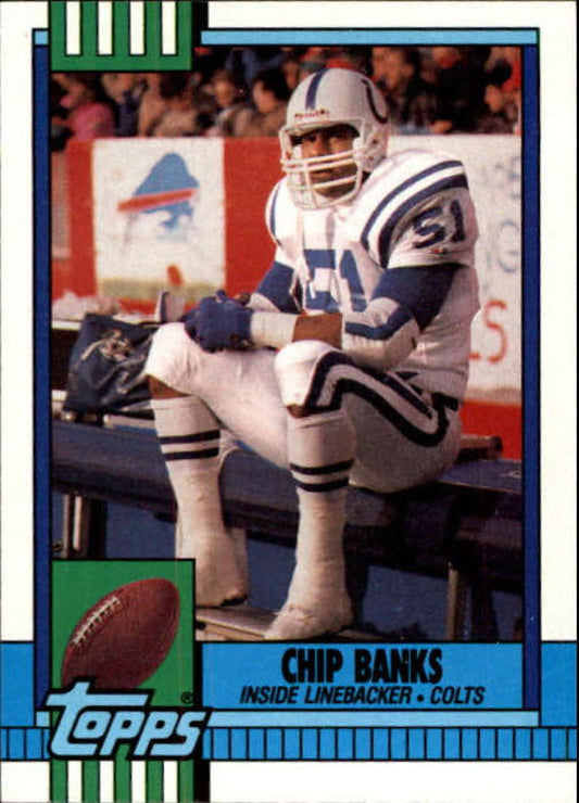 1990 Topps Football #299 Chip Banks  Indianapolis Colts  Image 1