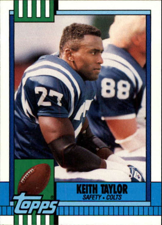1990 Topps Football #302 Keith Taylor  Indianapolis Colts  Image 1