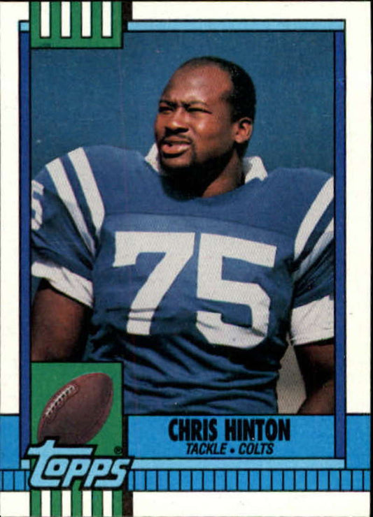 1990 Topps Football #304 Chris Hinton  Indianapolis Colts  Image 1