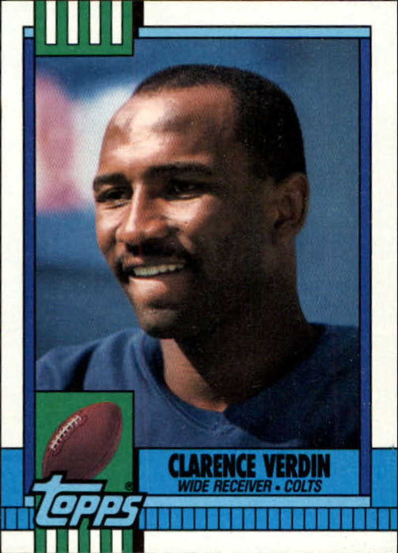 1990 Topps Football #307 Clarence Verdin Indianapolis Colts Image 1