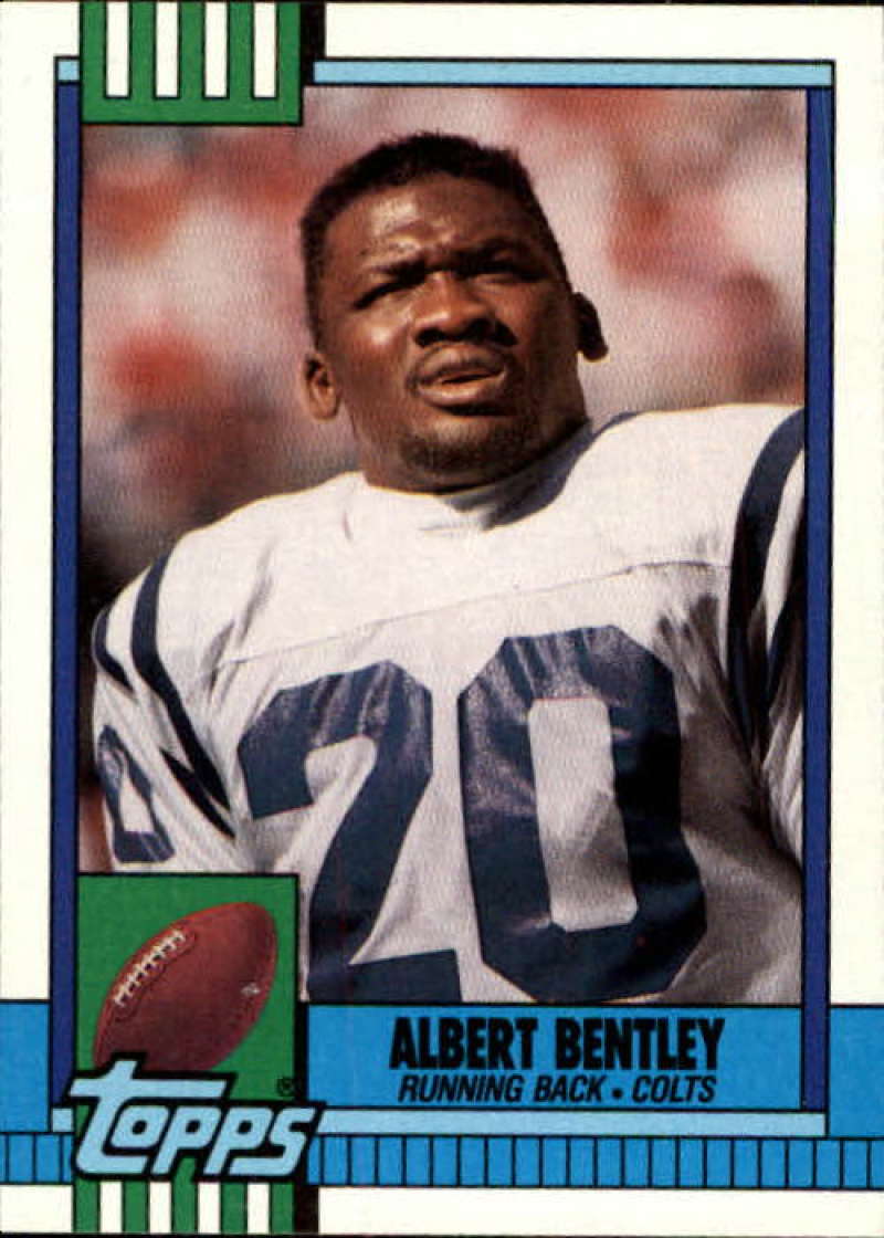 1990 Topps Football #310 Albert Bentley Indianapolis Colts Image 1