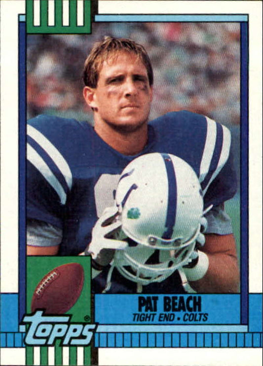 1990 Topps Football #312 Pat Beach  Indianapolis Colts  Image 1
