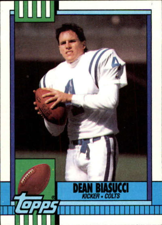 1990 Topps Football #315 Dean Biasucci  Indianapolis Colts  Image 1