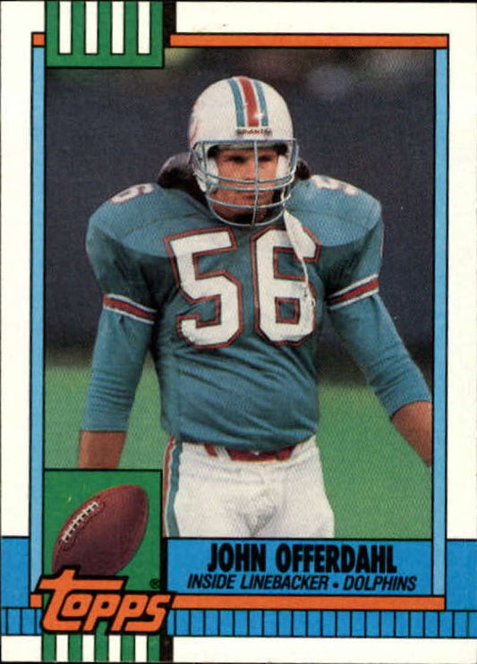 1990 Topps Football #321 John Offerdahl  Miami Dolphins  Image 1