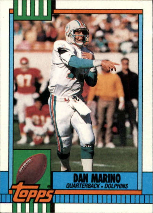 1990 Topps Football #323 Dan Marino  Miami Dolphins  Image 1
