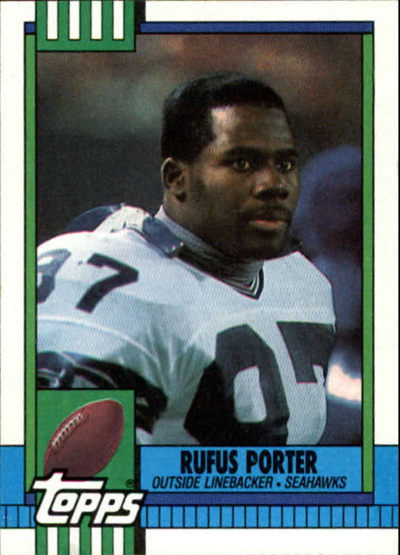 1990 Topps Football #336 Rufus Porter Seattle Seahawks Image 1