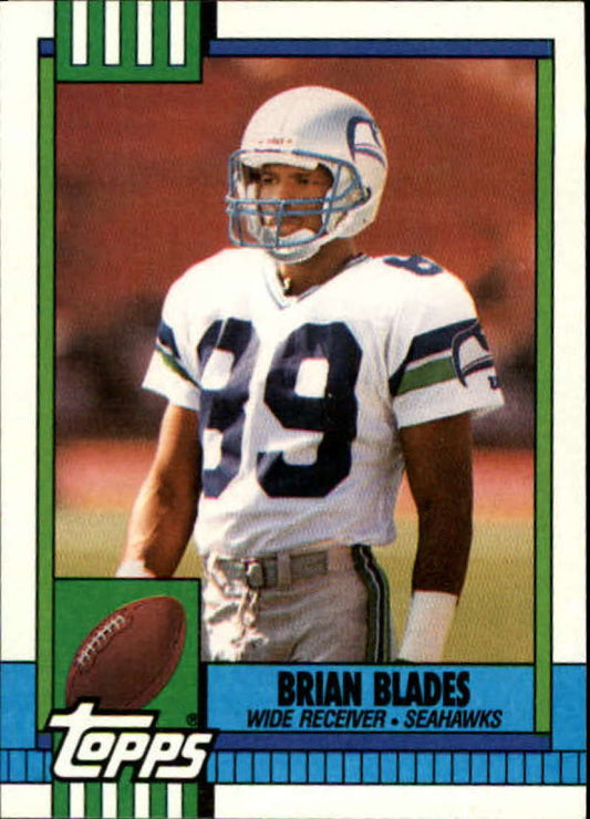 1990 Topps Football #337 Brian Blades  Seattle Seahawks  Image 1