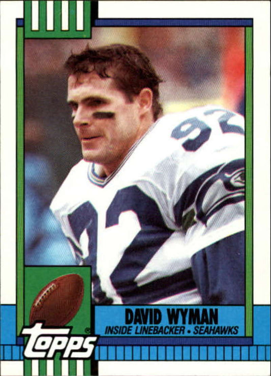 1990 Topps Football #340 David Wyman  Seattle Seahawks  Image 1