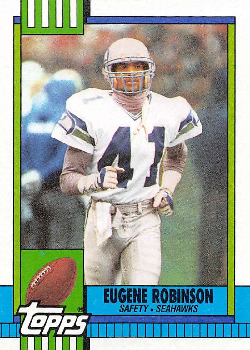1990 Topps Football #342 Eugene Robinson Seattle Seahawks Image 1