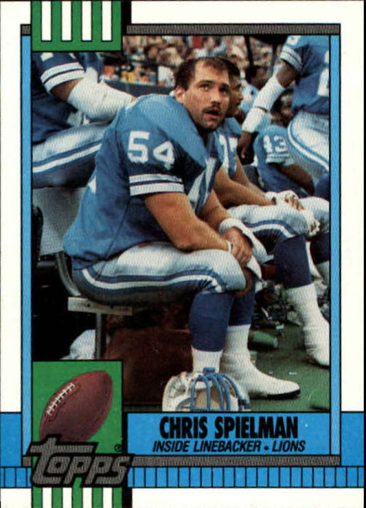 1990 Topps Football #353 Chris Spielman  Detroit Lions  Image 1