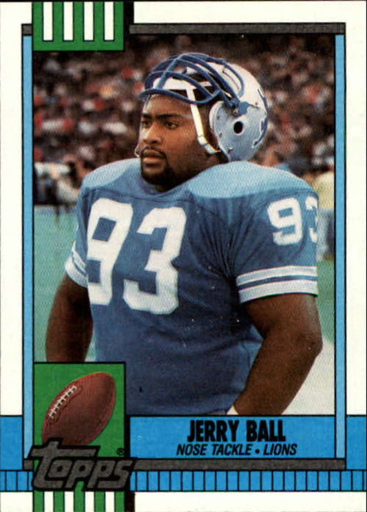 1990 Topps Football #355 Jerry Ball  Detroit Lions  Image 1